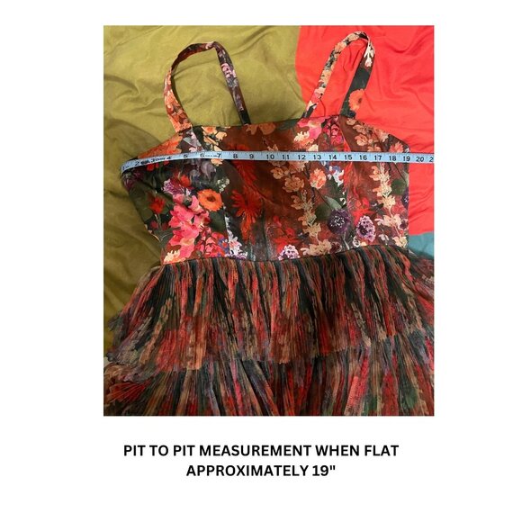 NWOT Hutch Avani Tiered Floral Gown - US 14 - Picture 7 of 9